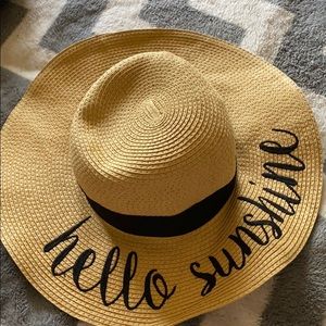 Floppy straw hat